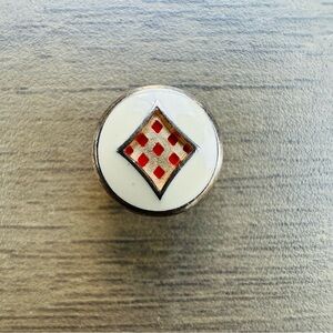 Kameleon Jewel Pop 925 Sterling pop insert white red Diamond Card NEW Swarovski